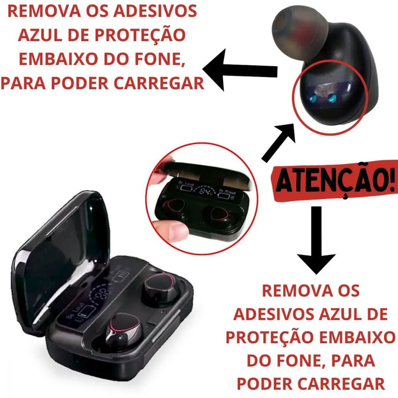 Fone De Ouvido Esportivo  bluetooth 5.1 M10 Sem Fio