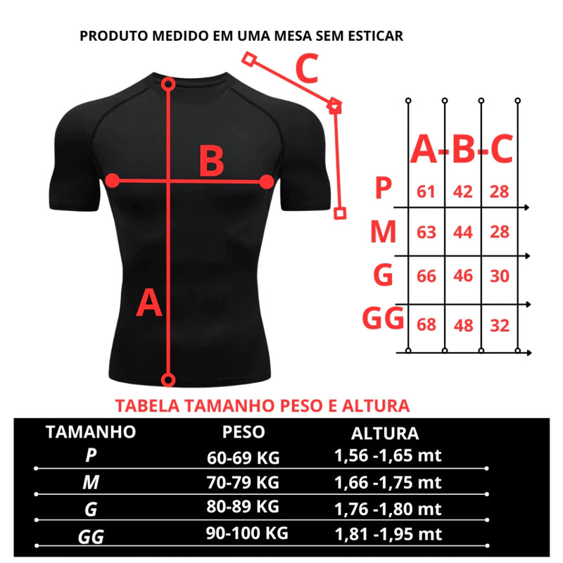 Camisa De Compressão Homem-Aranha (Ajusta perfeitamente ao corpo)