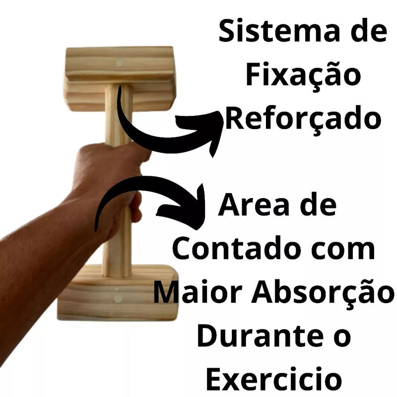 Barra Paralelas Parallettes (Perfeitas para Exercícios)