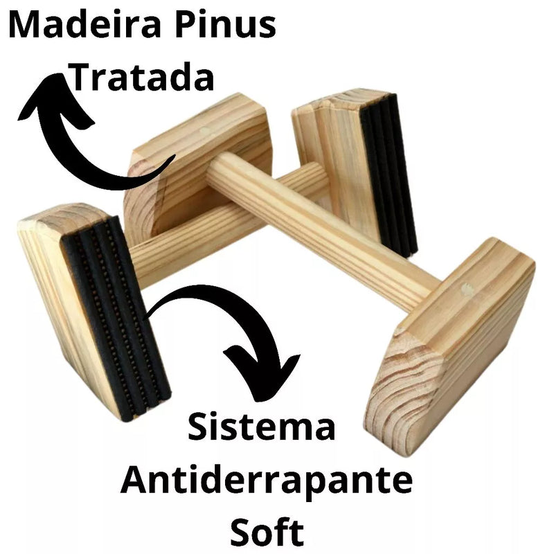 Barra Paralelas Parallettes (Perfeitas para Exercícios)